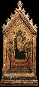 DADDI, Bernardo Madonna and Child Enthroned with Angels and Saints dfg Spain oil painting artist